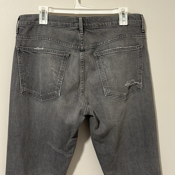 AGOLDE Gray Ripped Straight Leg Jeans Size 32 - Picture 4 of 5